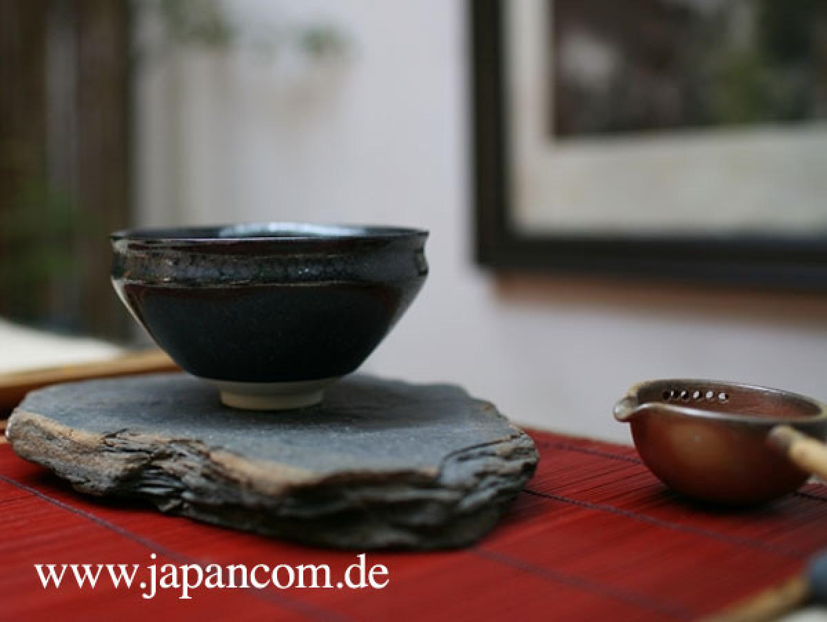 Matcha Schale Natsume schwarz