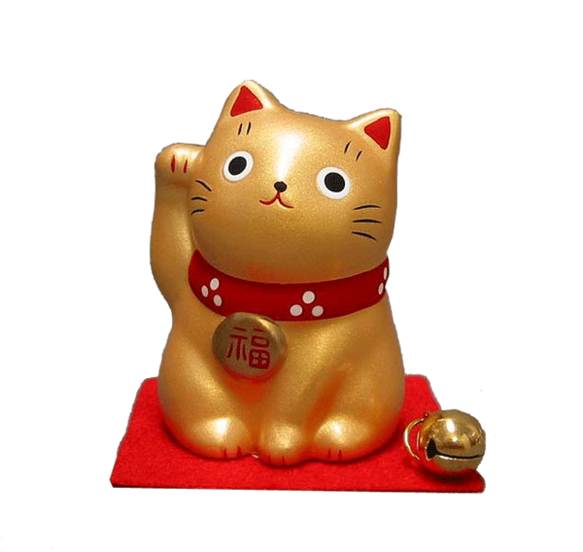 Japanische Winkekatze gold - Für Wohlstand und Karriere