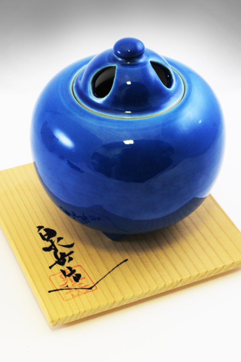 Räuchergefäß Ceramic Incense Burner blau