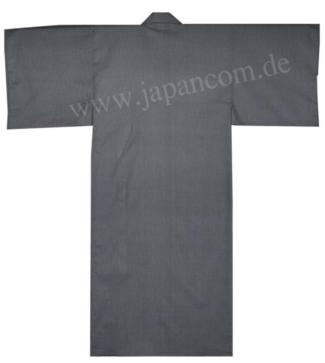 Herren Damen Yukata Fundo L blauschwarz