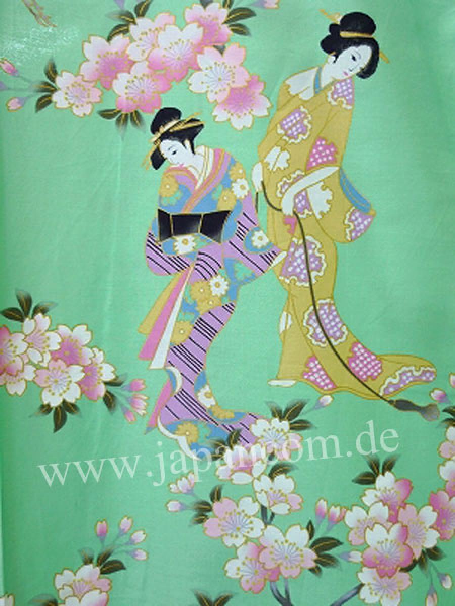 Kimono Kirschblütenfest pistaziengrün