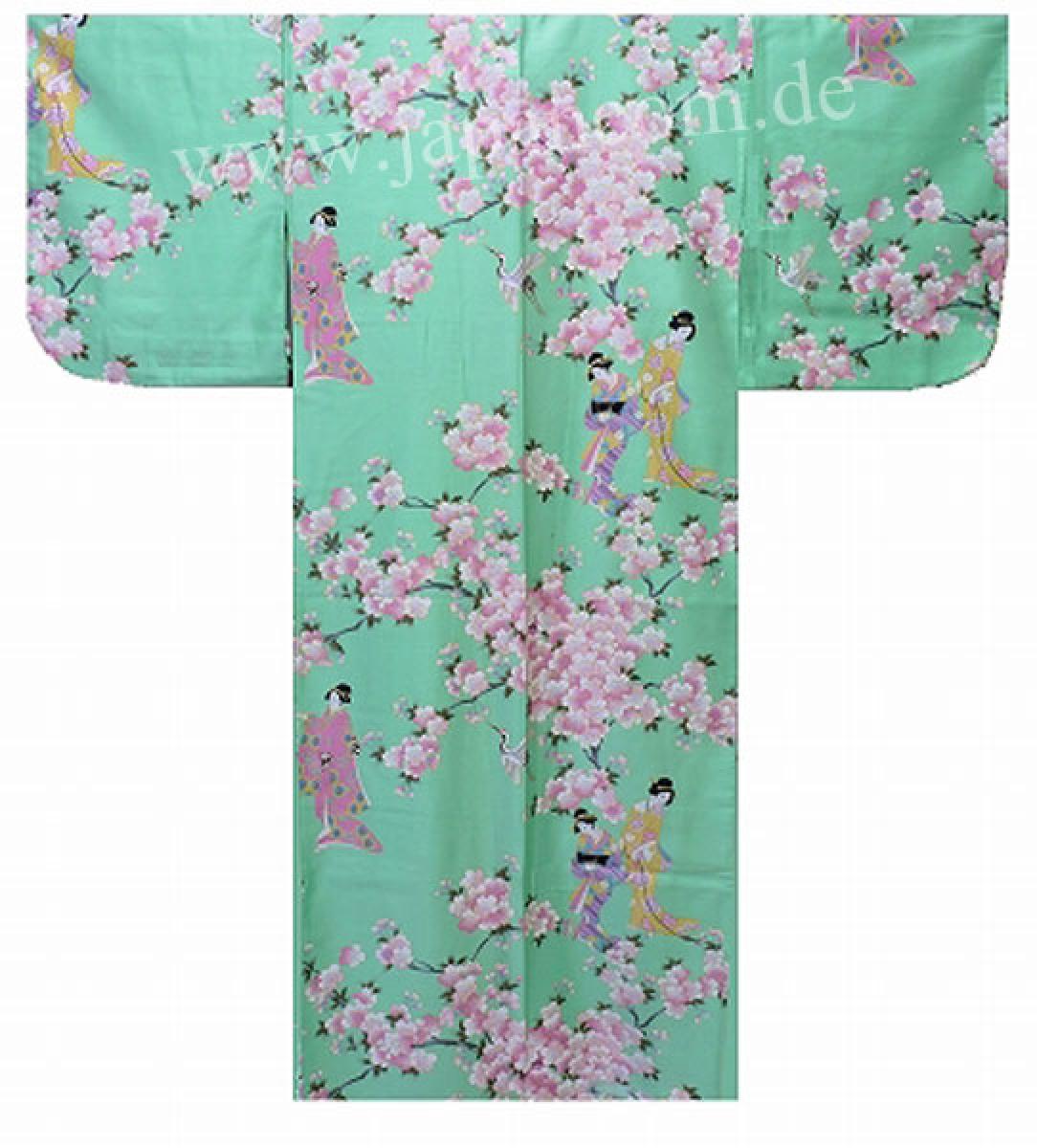 Kimono Kirschblütenfest pistaziengrün