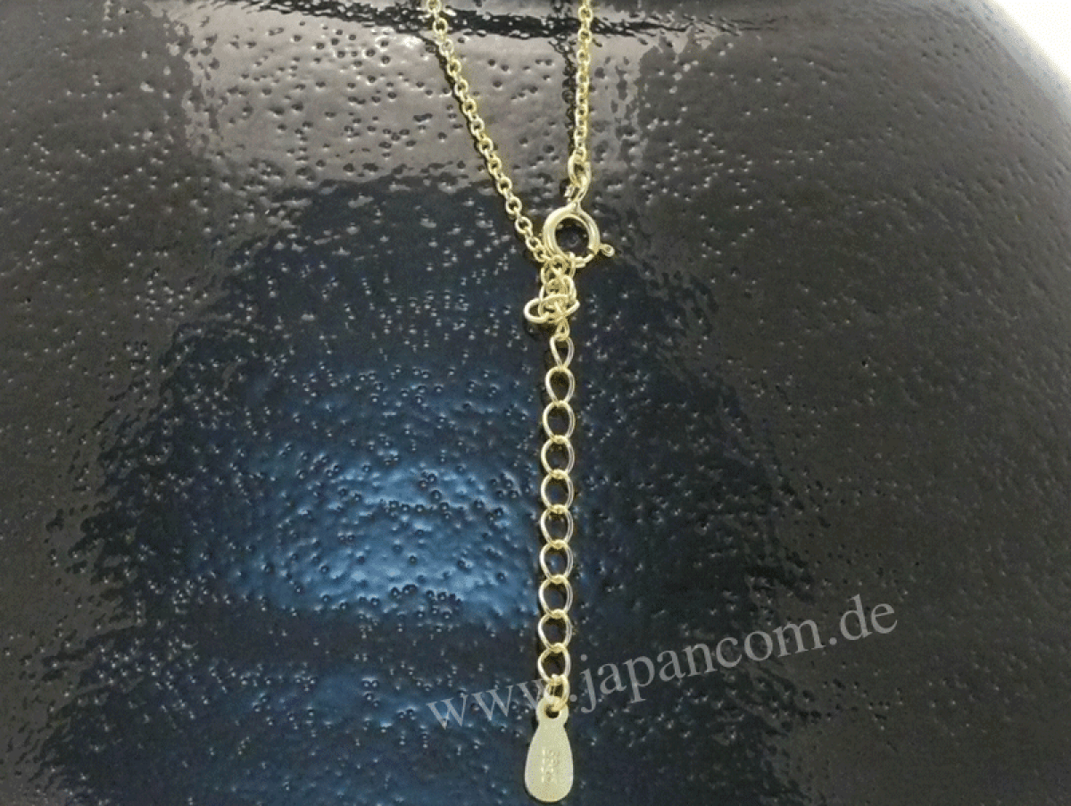 Silberkette mit Anhänger Muschel mit Perle