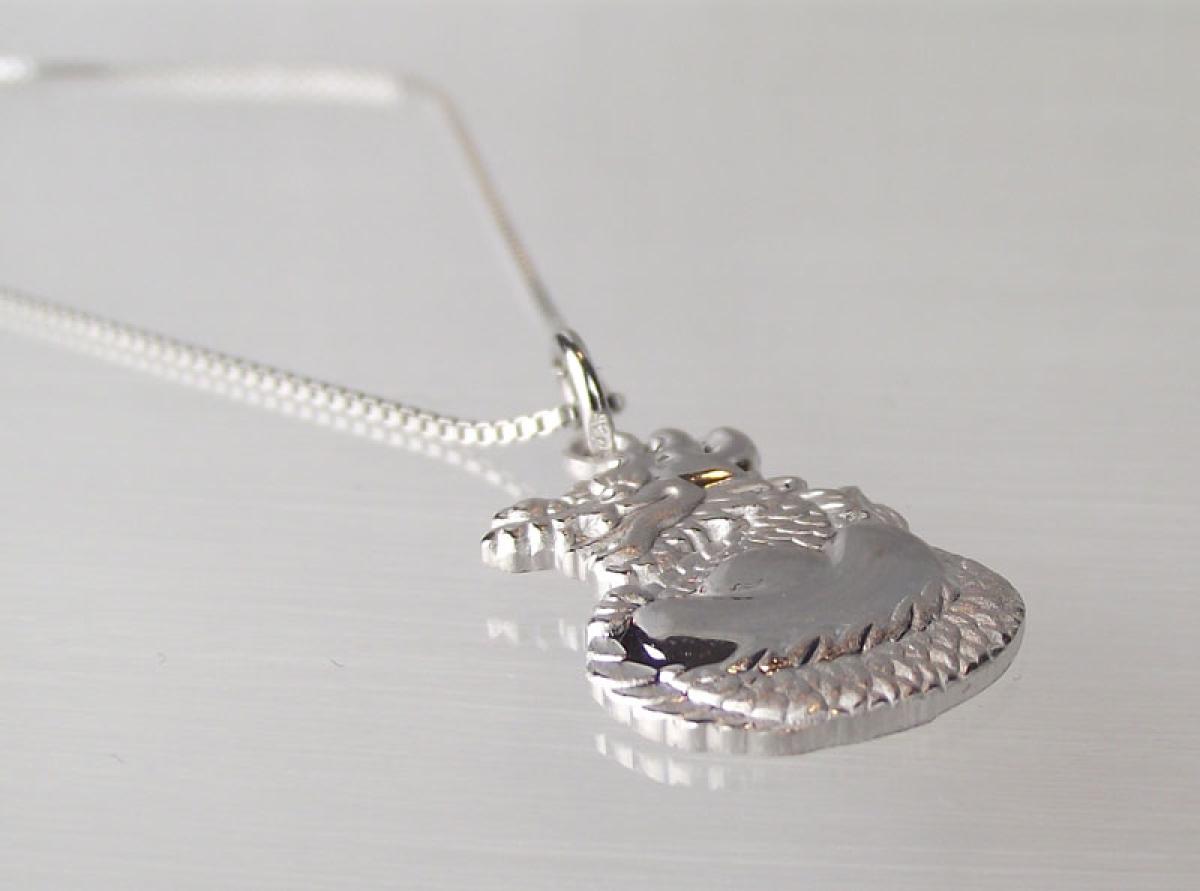 Horoskop Anhänger Drache 925 Silber