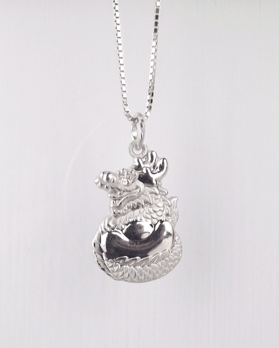 Horoskop Anhänger Drache 925 Silber