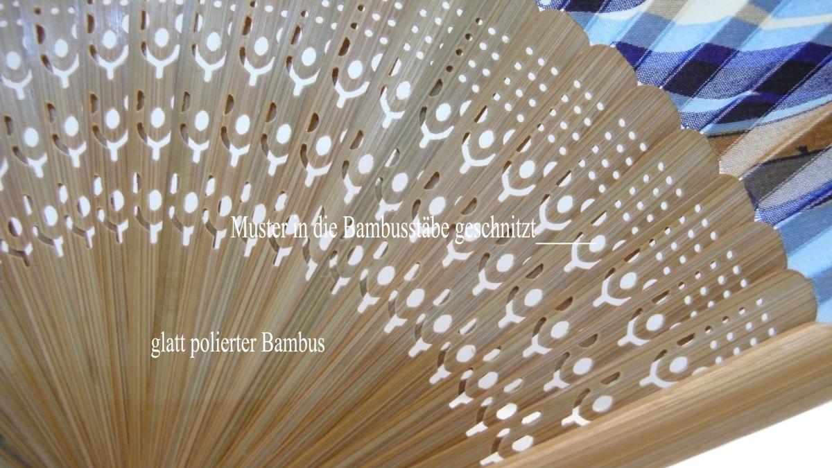 Fächer Kanagawaoki, naturbraun, Seide