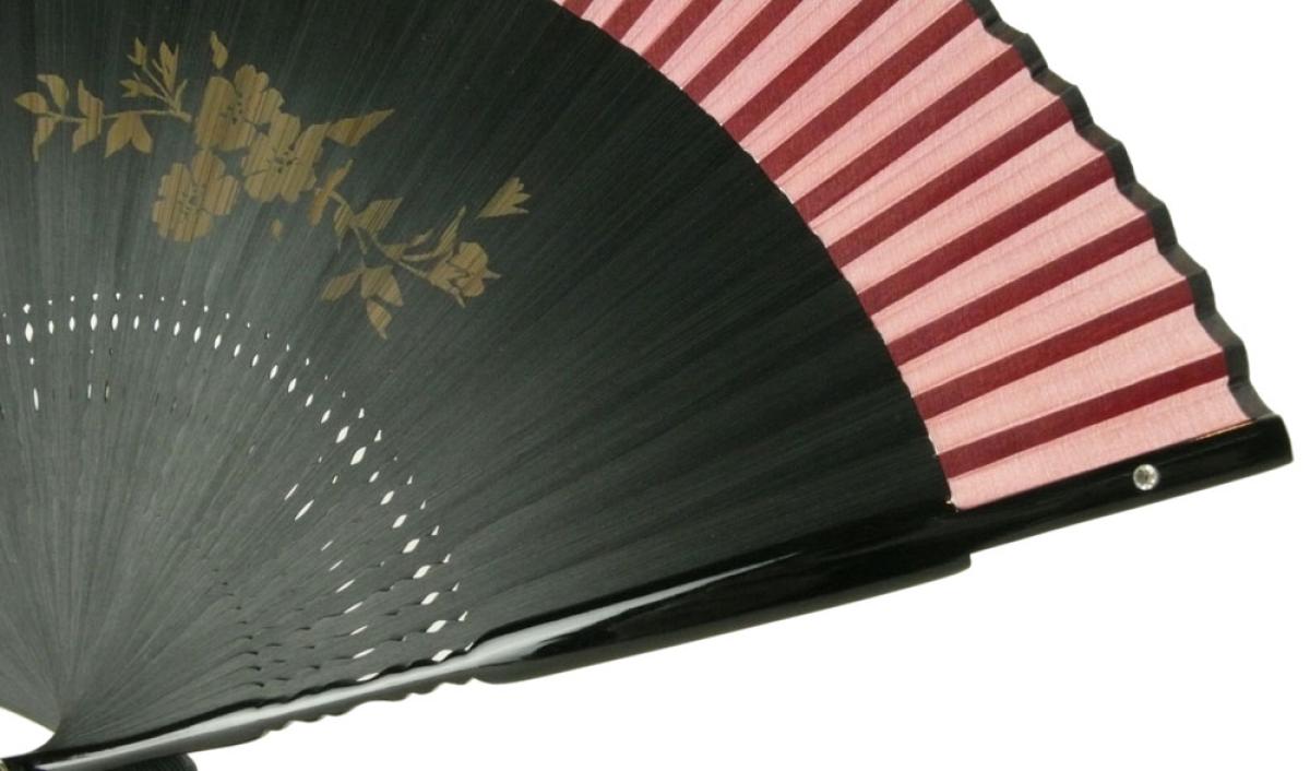 Fächer Cho Cho Sakura schwarz