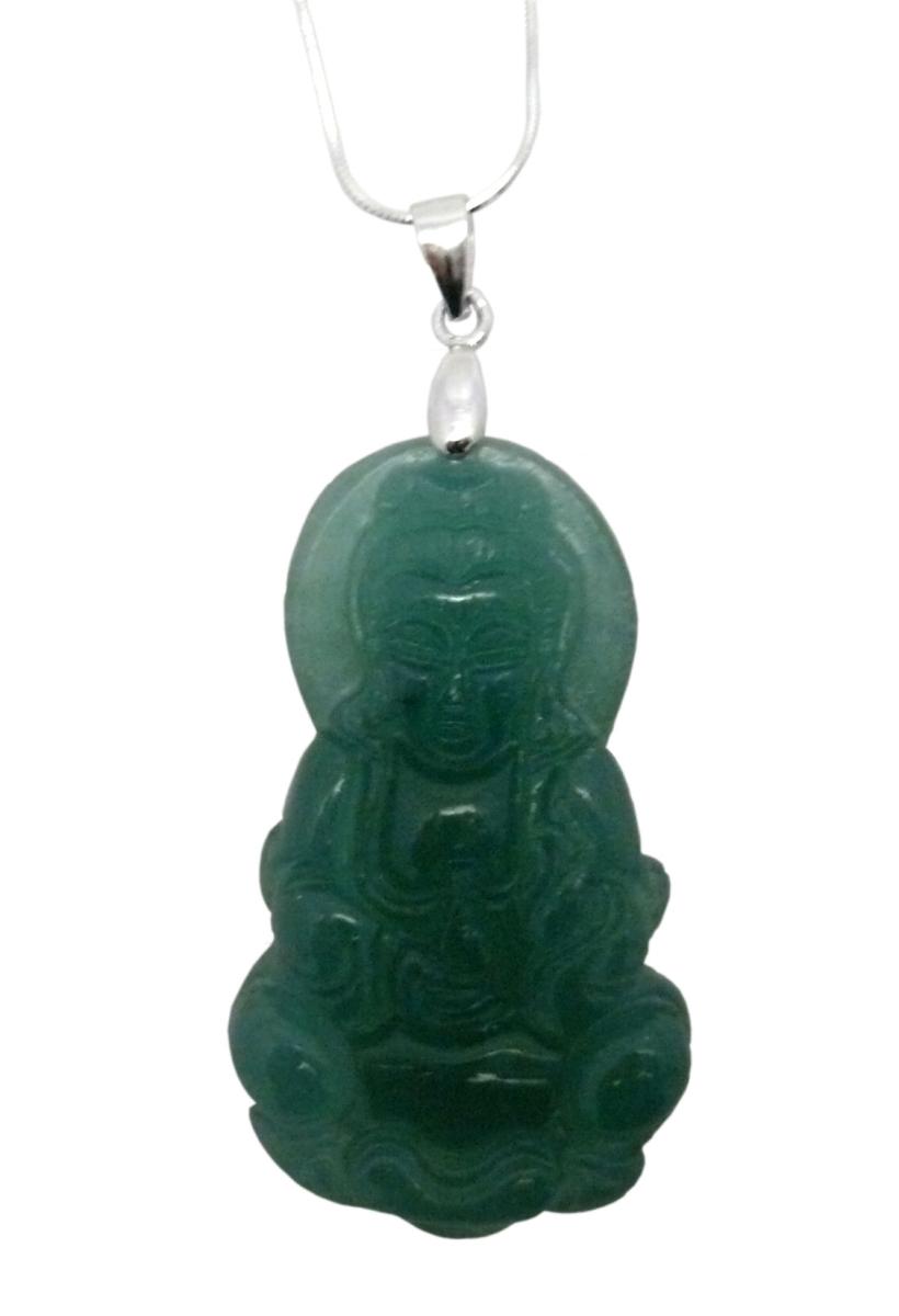 Kette mit Jade Anhänger Guanyin