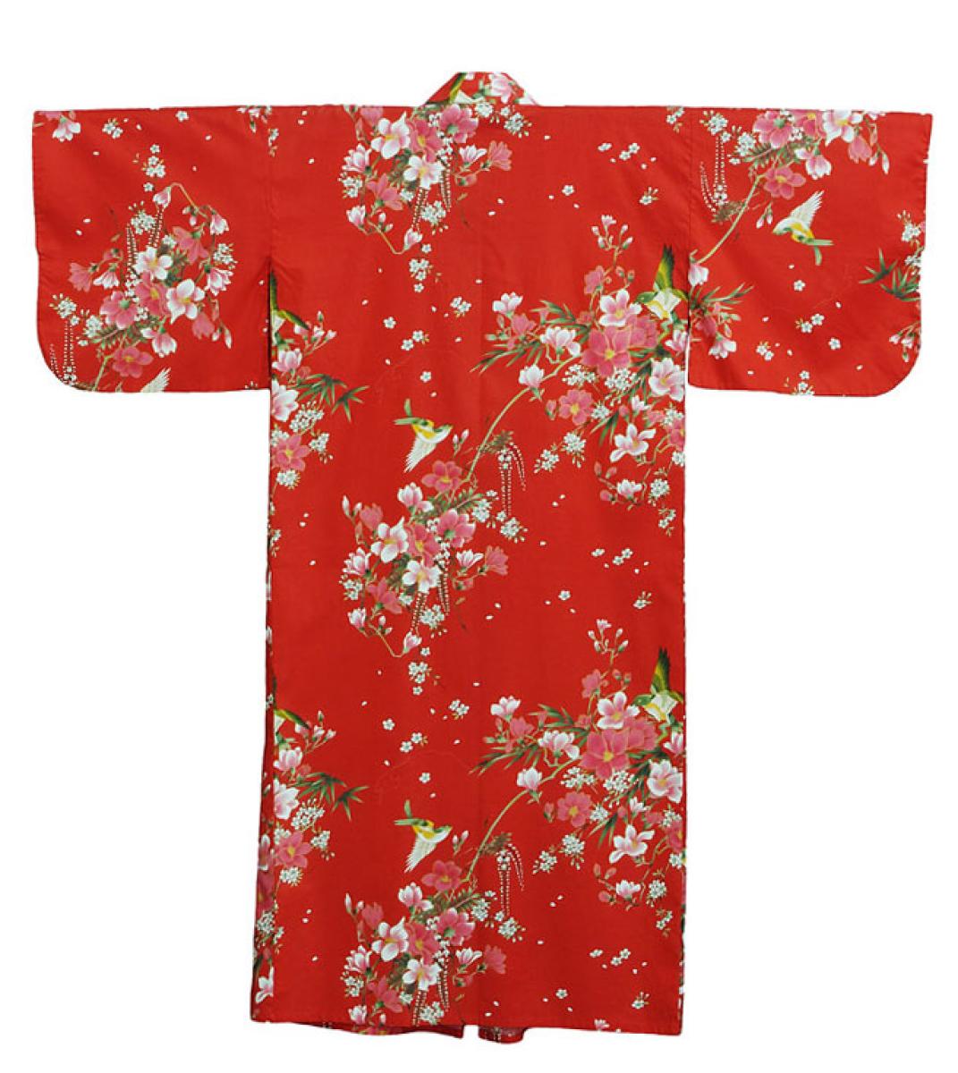 Damen Kimono Hana rot
