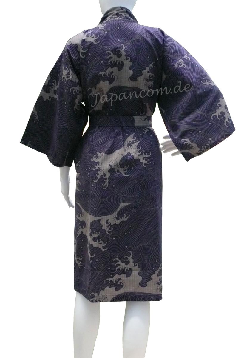 Bademantel Happi Wellen, purple