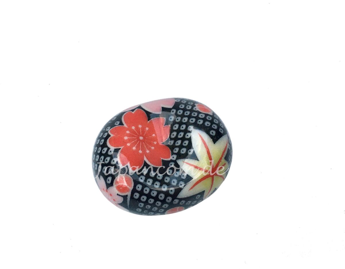 Essstäbchenablage Mame Sakura rot-schwarz