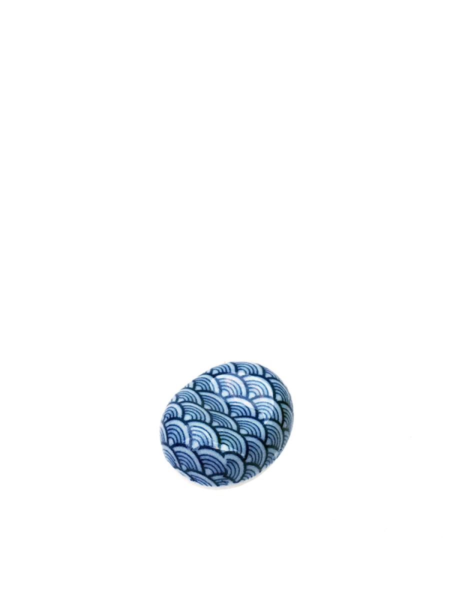 Essstäbchenablage Mame Seikaiha Wellen blau