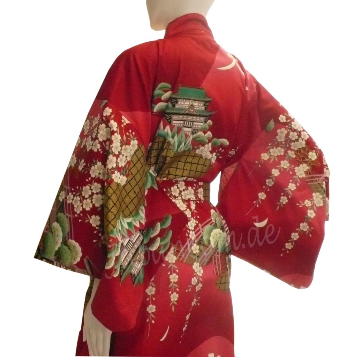 Damen Kimono Daimonji rot