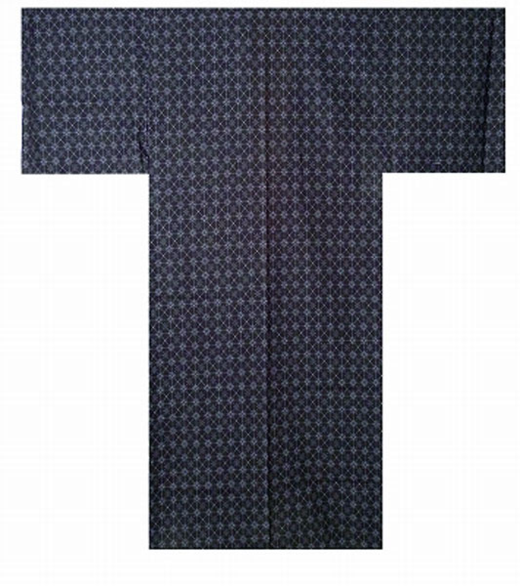Yukata Rautenmuster schwarz, Gr. L