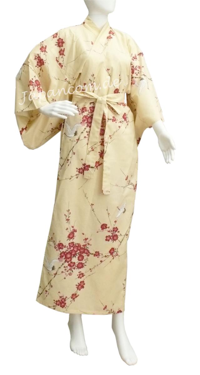 Kimono Cherry Blossom (Kirschblüte) beige Gr.S