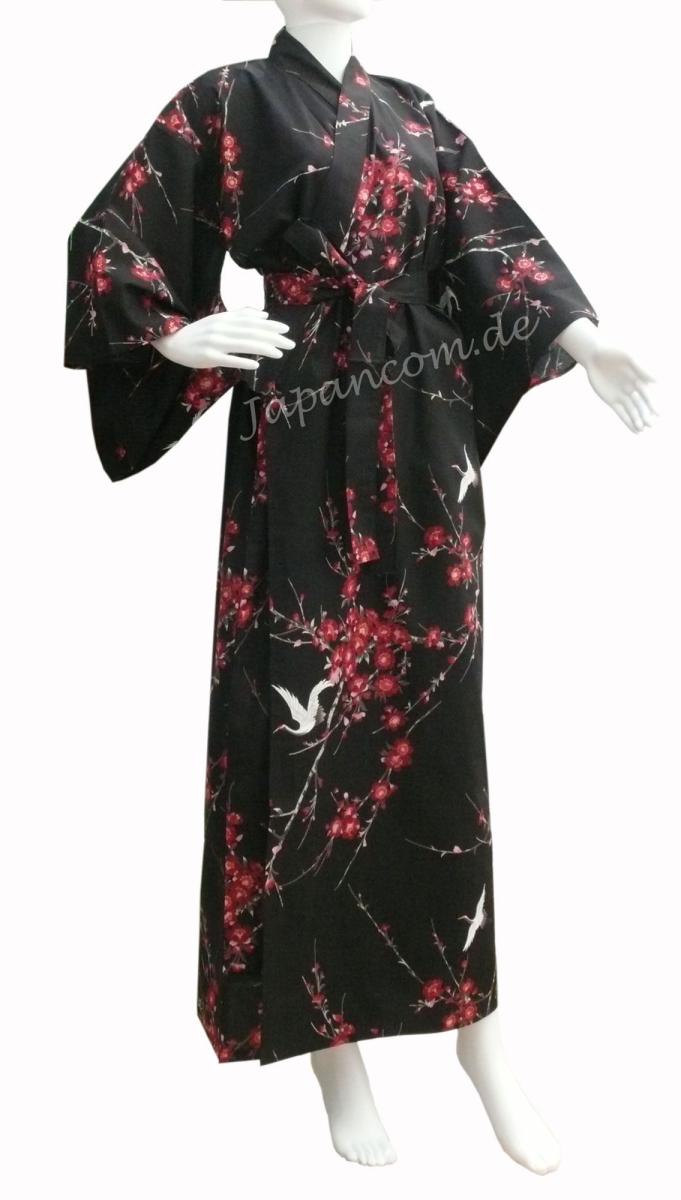 Kimono Cherry Blossom (Kirschblüte) schwarz Gr.S