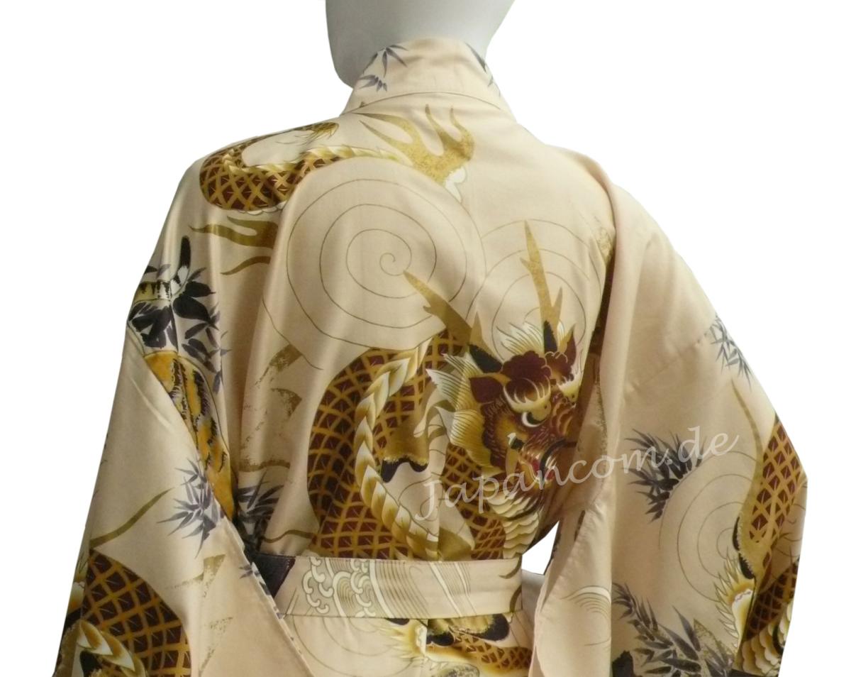 Kimono Drachen Tiger beige