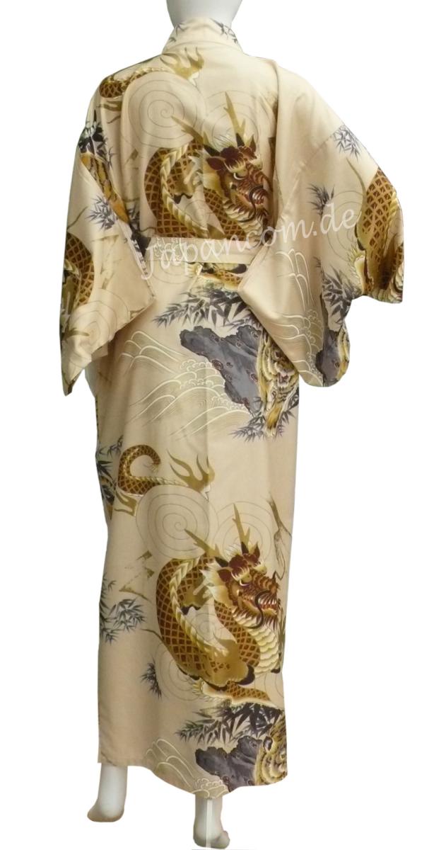 Kimono Drachen Tiger beige