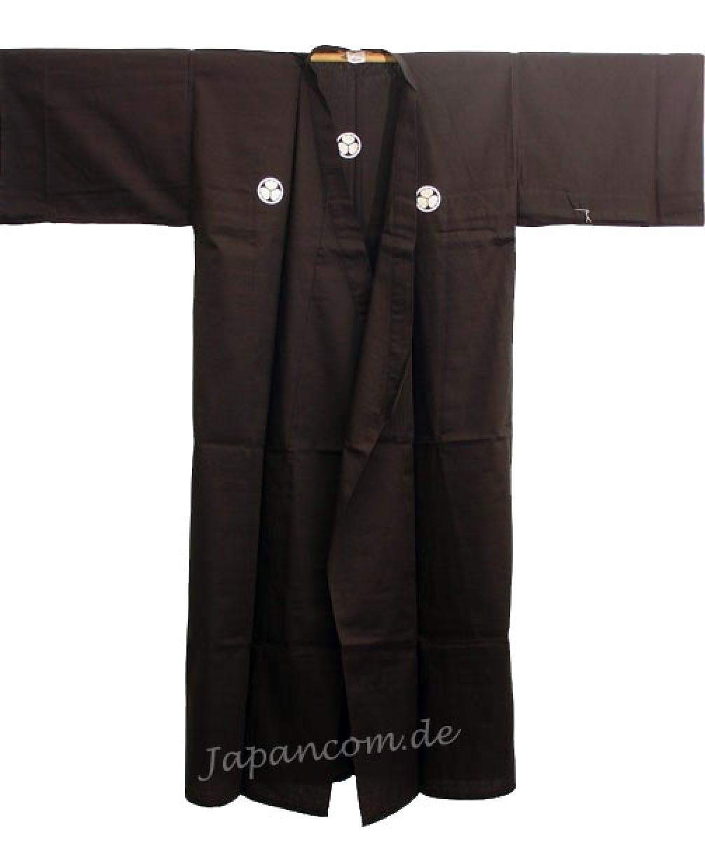 Herren Kimono MON schwarz 150 cm