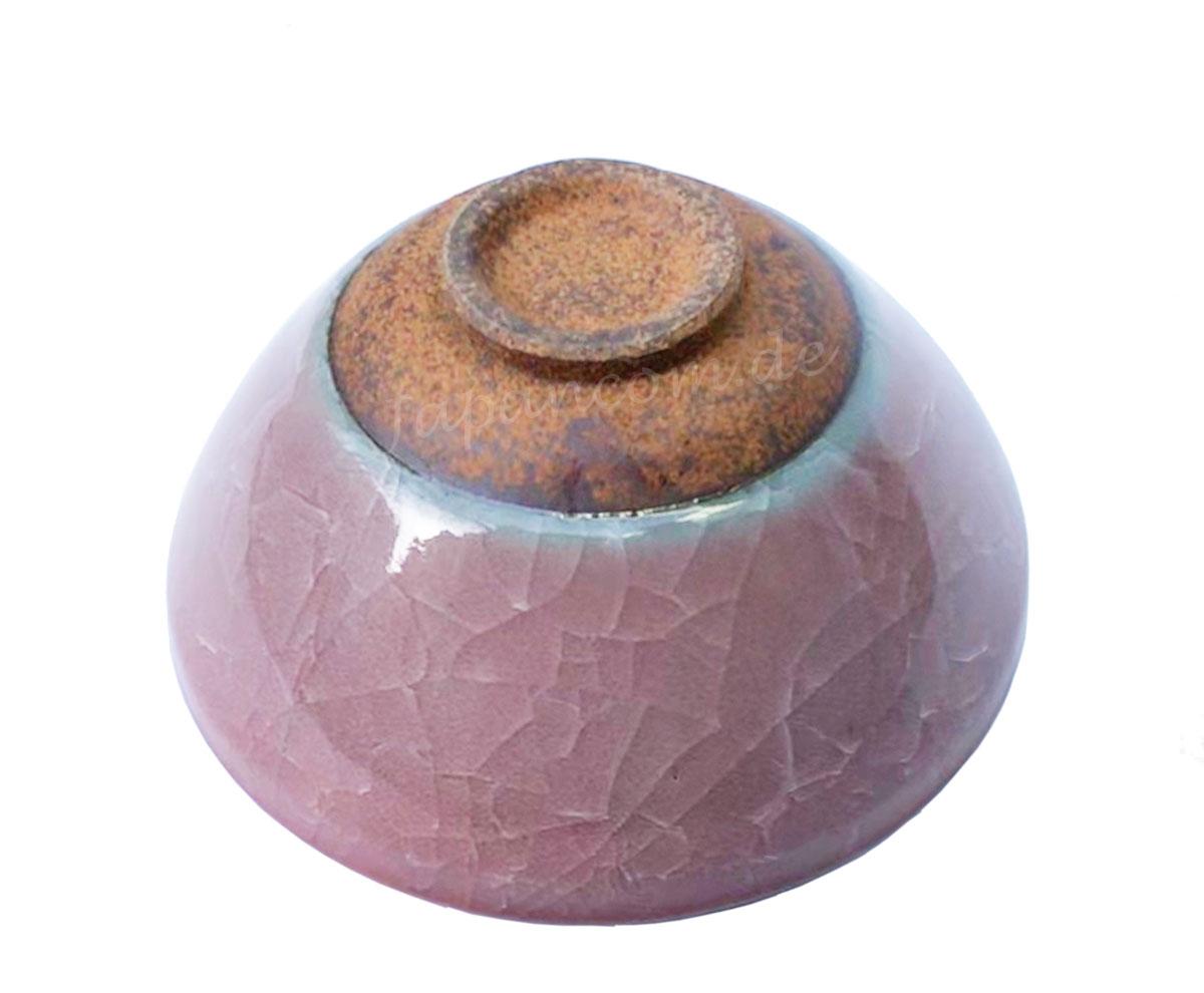 Matcha Schale Craquele pink-weiss