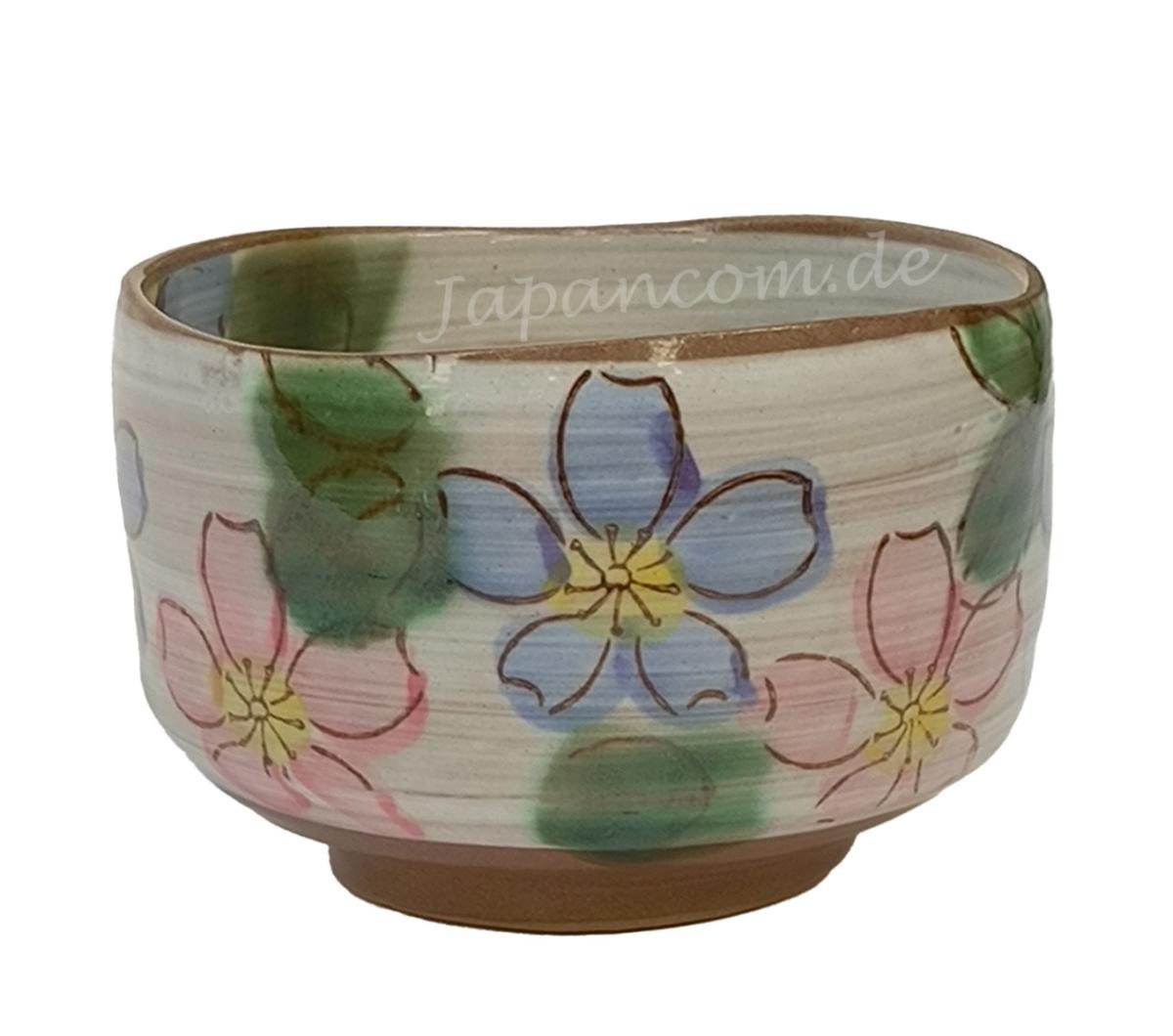 Matchaschale Sakura pink blue