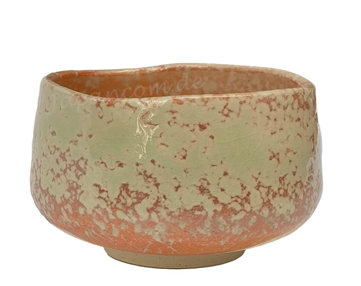 Matchaschale Ascheglasur orange