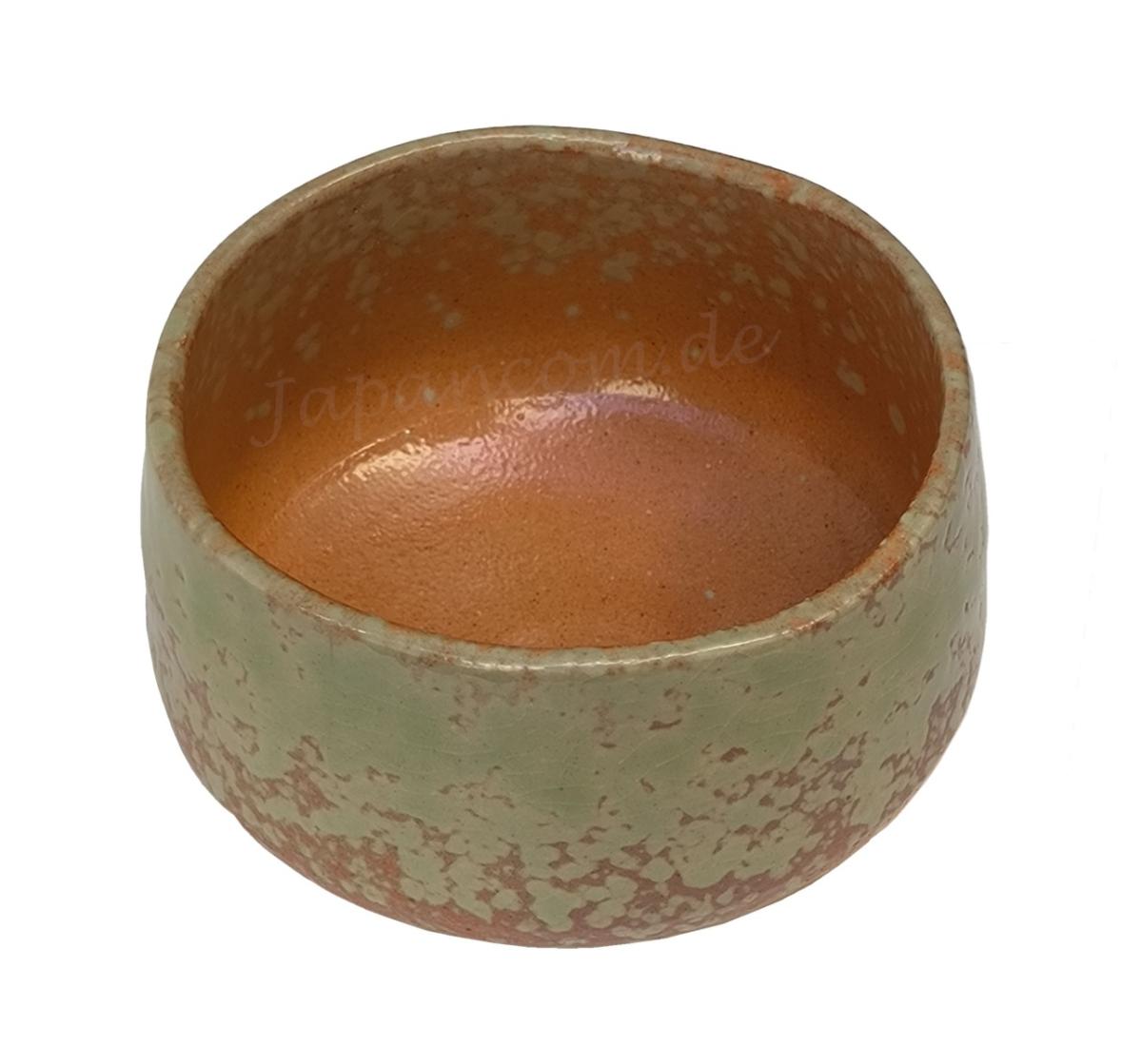 Matchaschale Ascheglasur orange