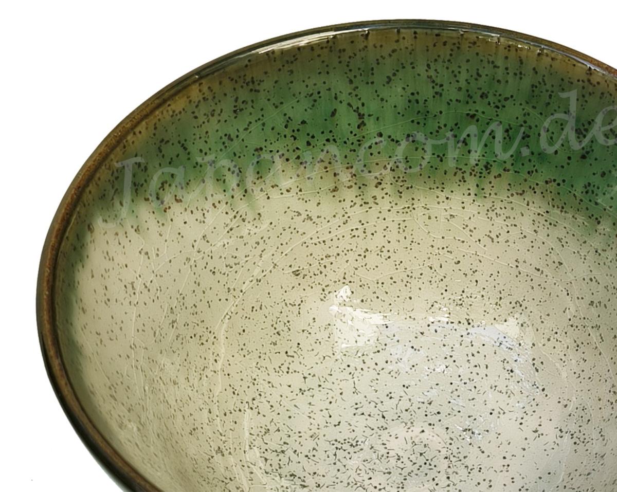 Matchaschale Oribe Nagashi grün