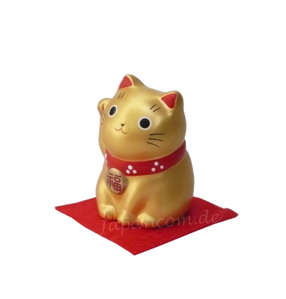 Japanische Winkekatze gold - Für Wohlstand und Karriere
