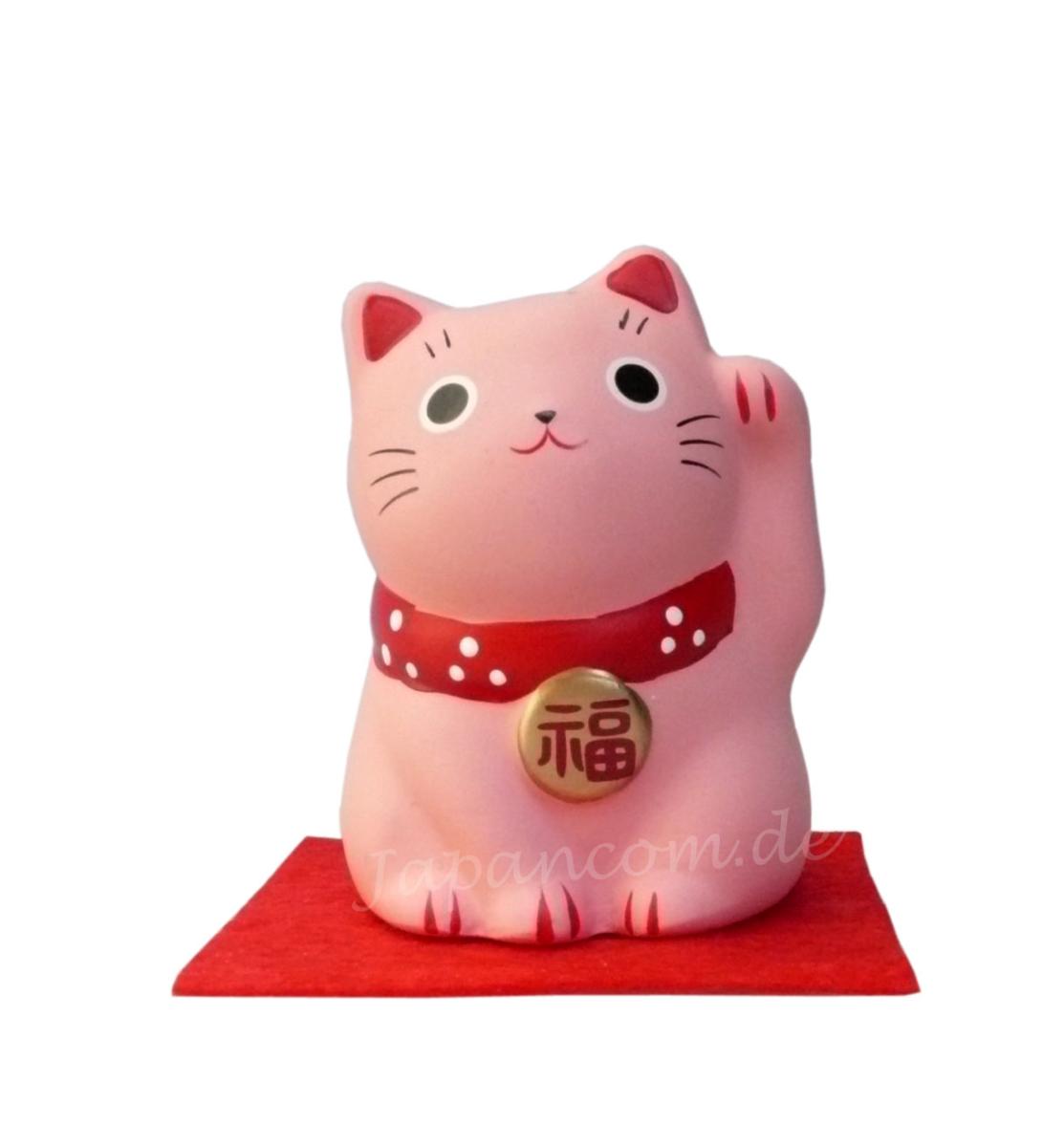 Japanische Winkekatze pink - Für die Erfüllung der Liebe