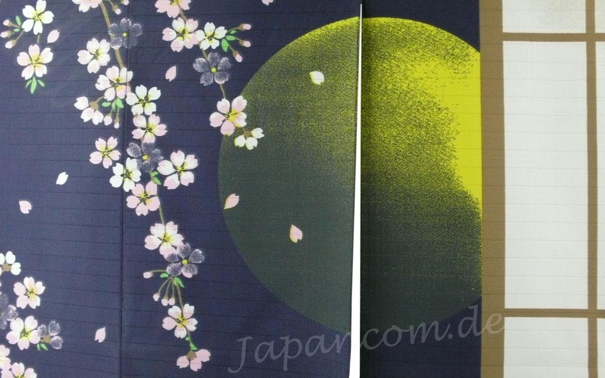 Noren Sakura Shoji blau 85 x 150 cm