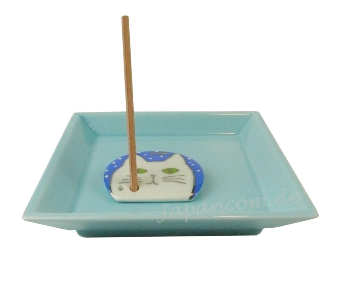 Räucherschale Shoyeido türkis 10 x 10 cm