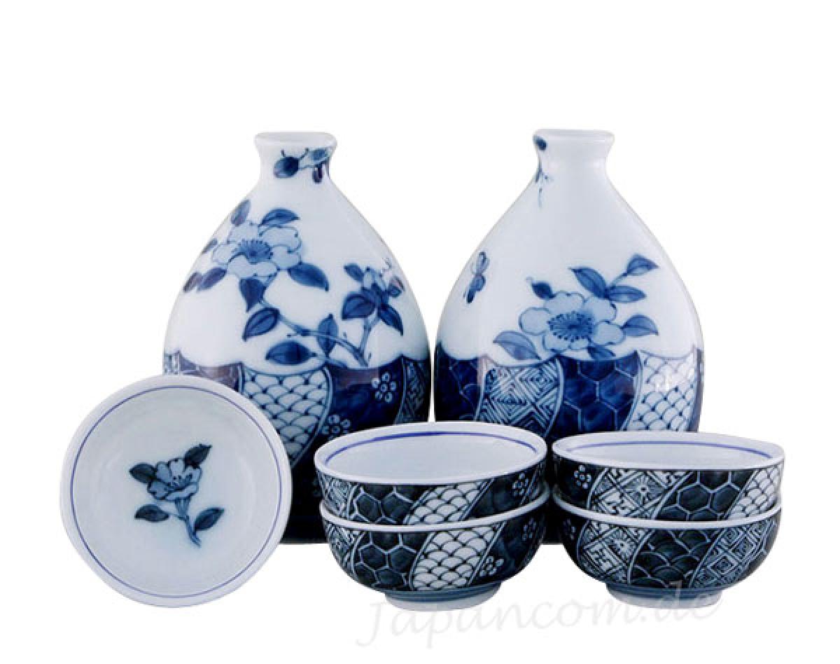 7-tlg. Sake Set Shonzui Kusabana