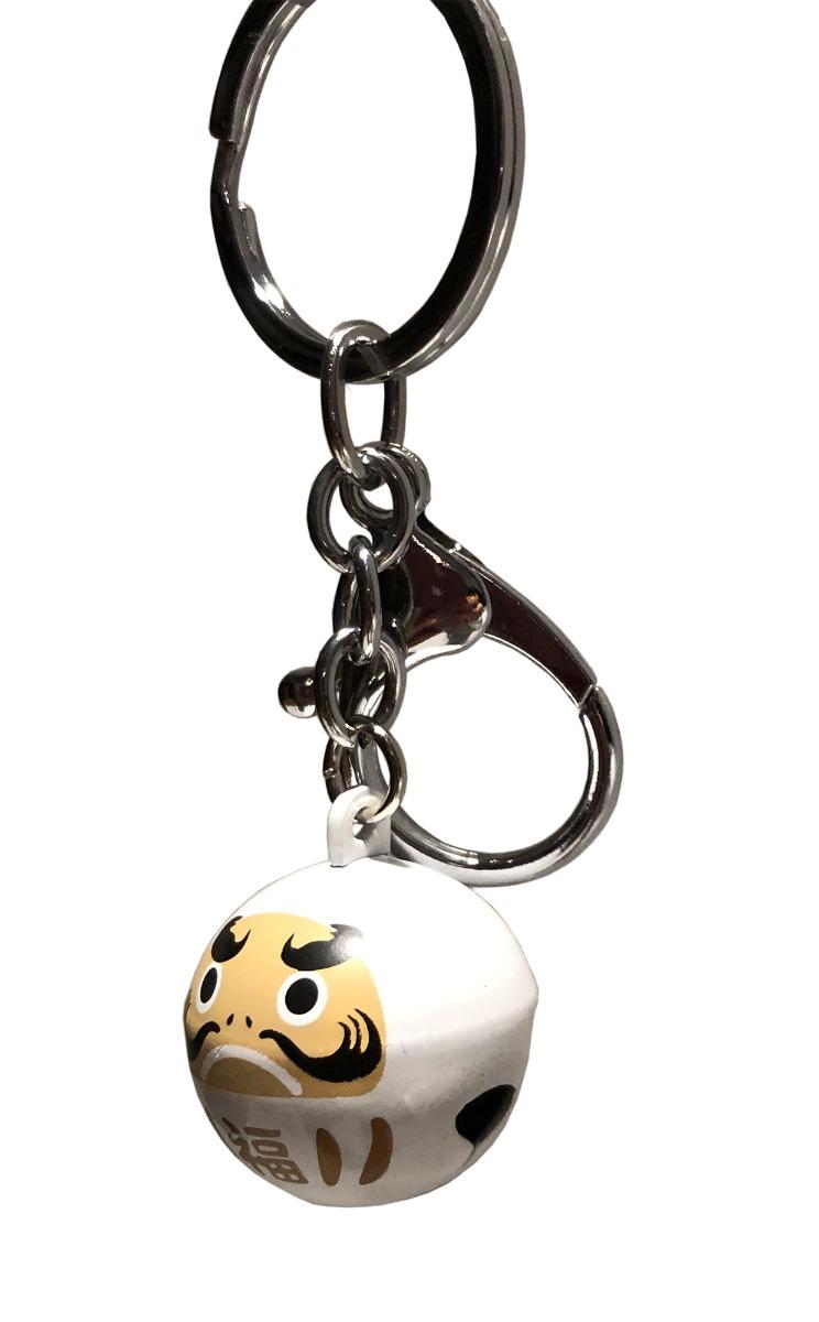 Metall Daruma mit Glocke als Glücksbringer