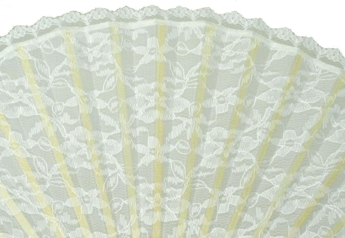 Brautfächer Hochzeitsfächer Spitze weiss