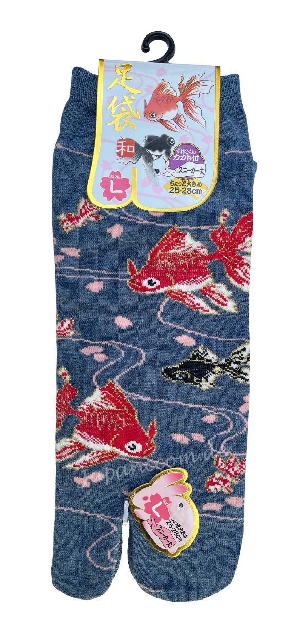 Japan Tabi Socken Goldfische Gr. 40 - 45 Baumwolle