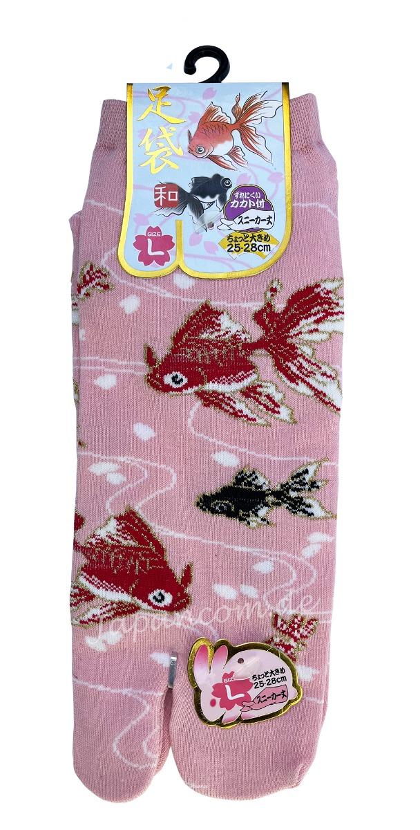 Japan Tabi Socken Goldfische Gr. 40 - 45 Baumwolle