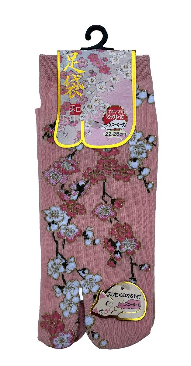 Tabisocken mit Hanami Motiv und Zehentrennung