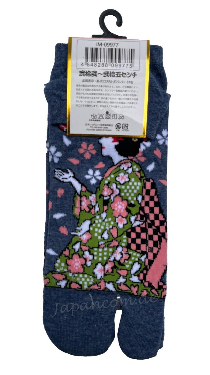 Japan Tabi Sneaker Socken Maiko Geisha Sakura Gr. 34 - 40 Baumwolle