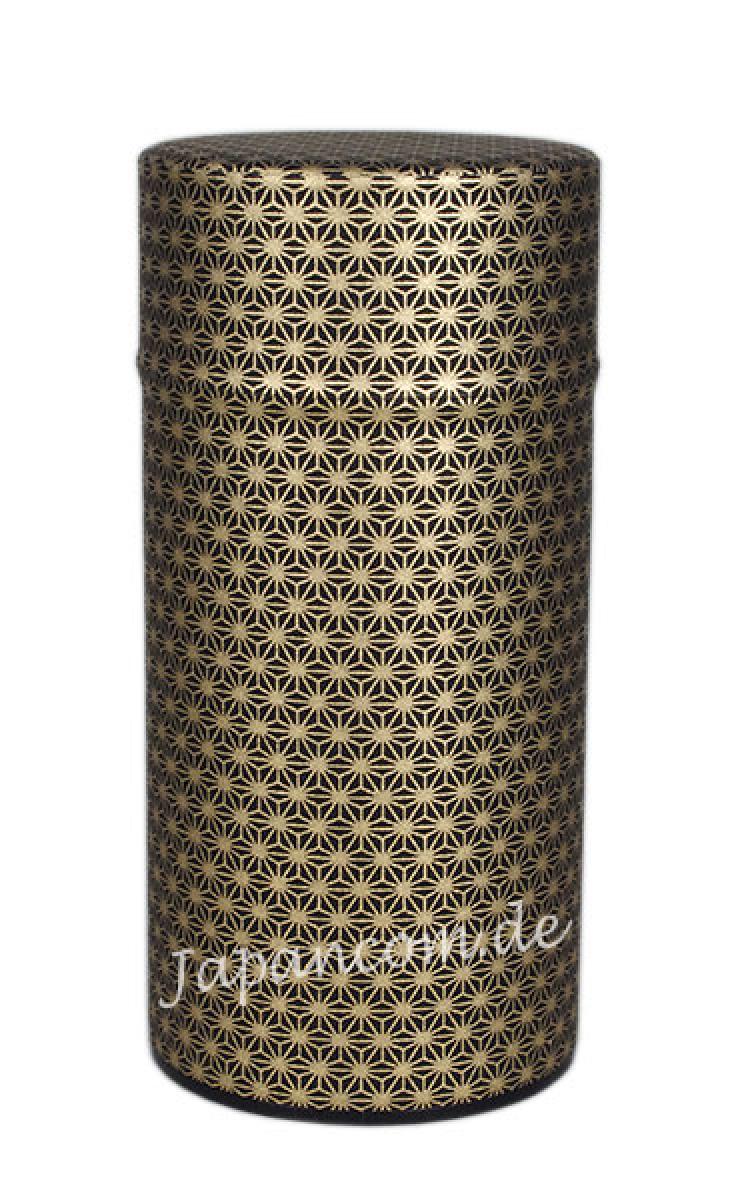 Teedose Kleine Leinenblüte schwarz-gold 175 g