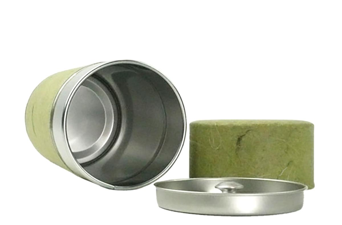 Teedose Washi naturgrün