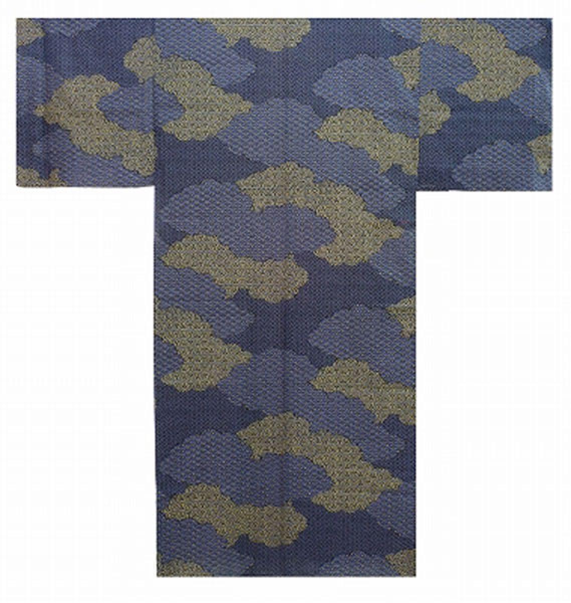 Herren Yukata Kimono Kumo dunkelblau