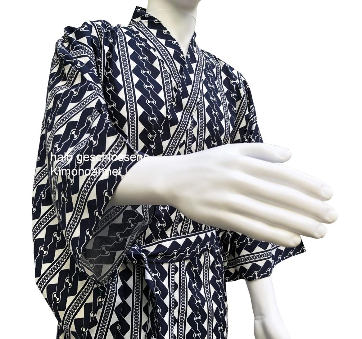 Yukata Kette, blau-weiss