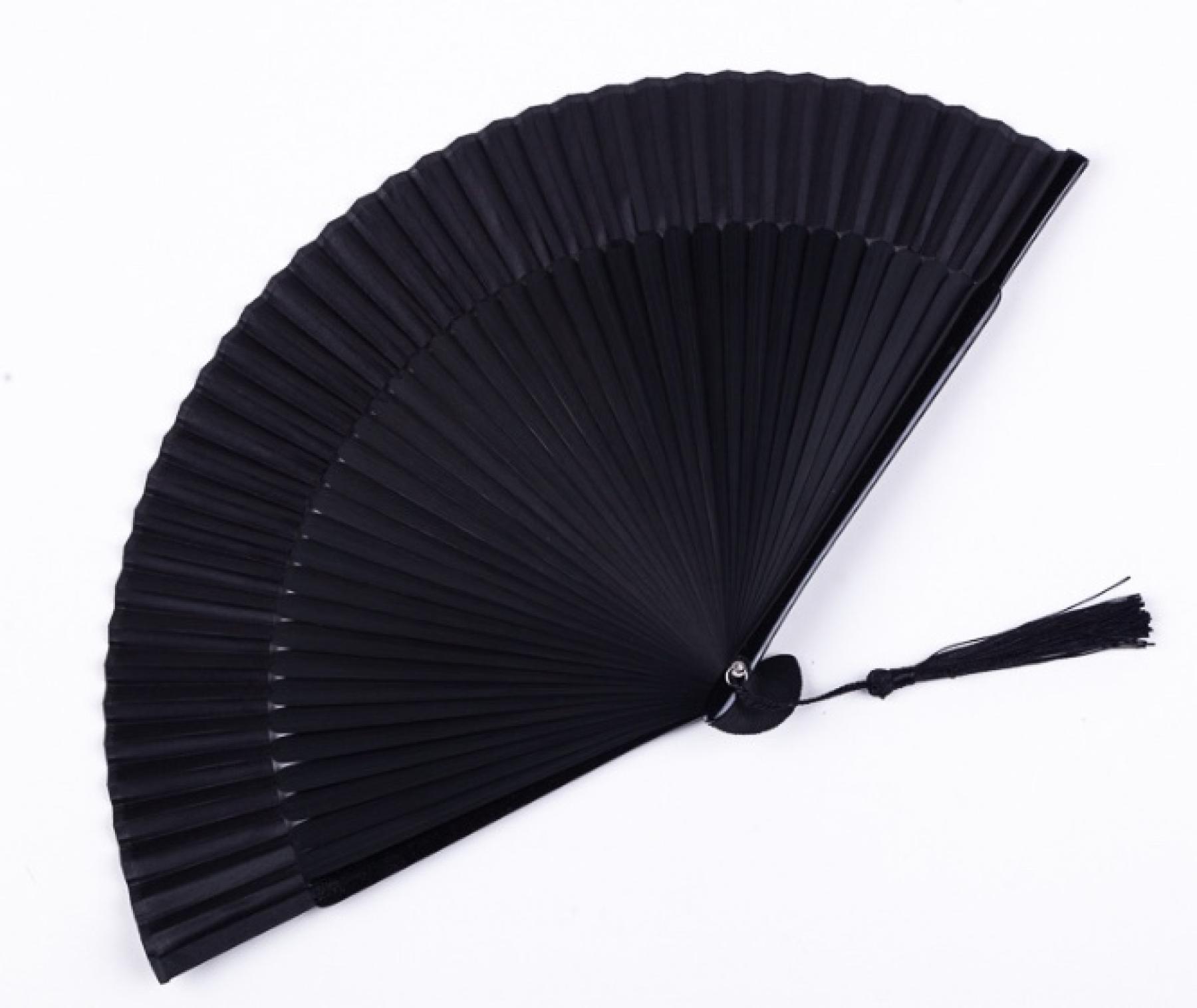Fächer Kuro Urushi aus Bambus