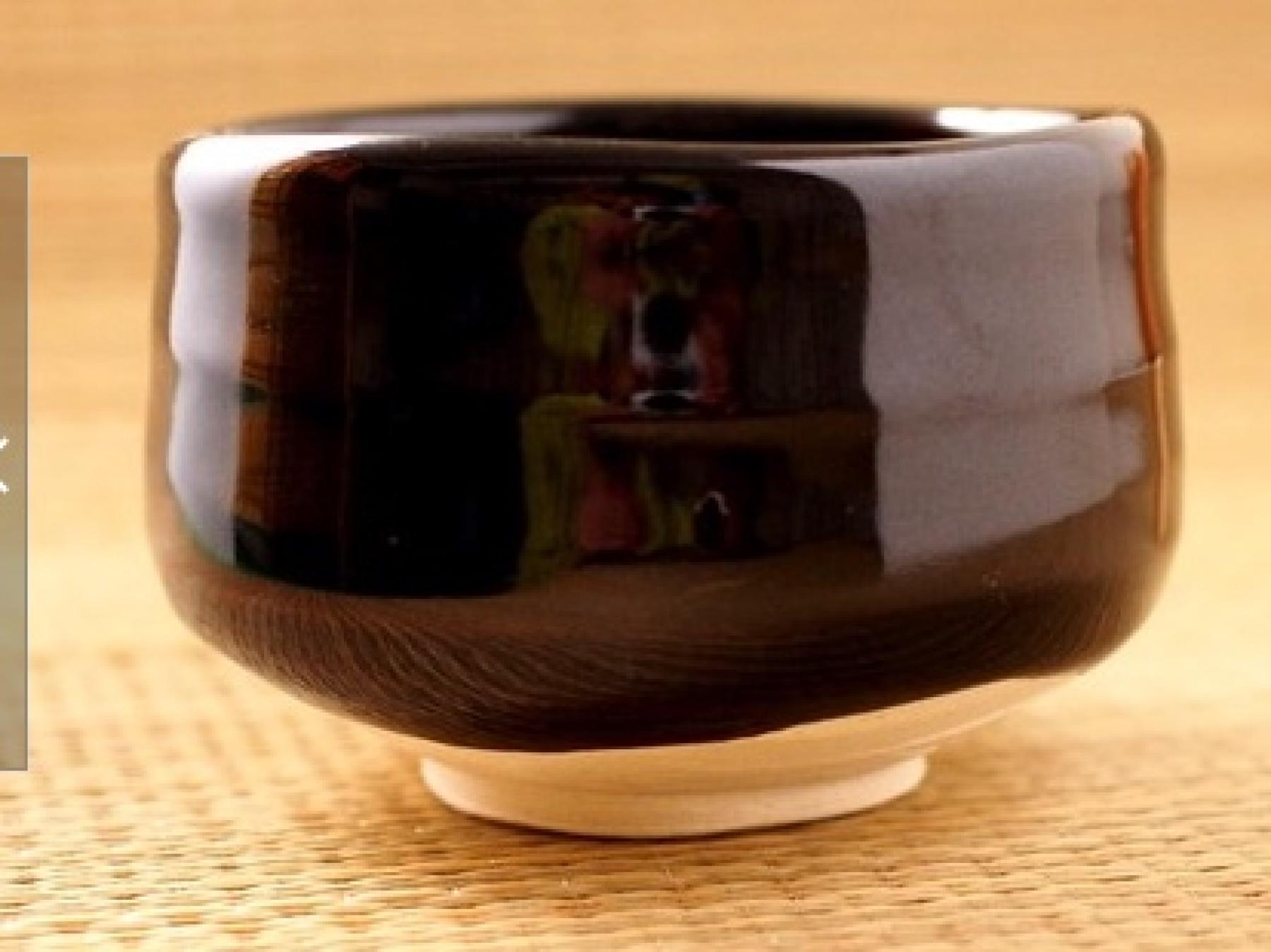 Matchaschale Gloss Tenmoku schwarz