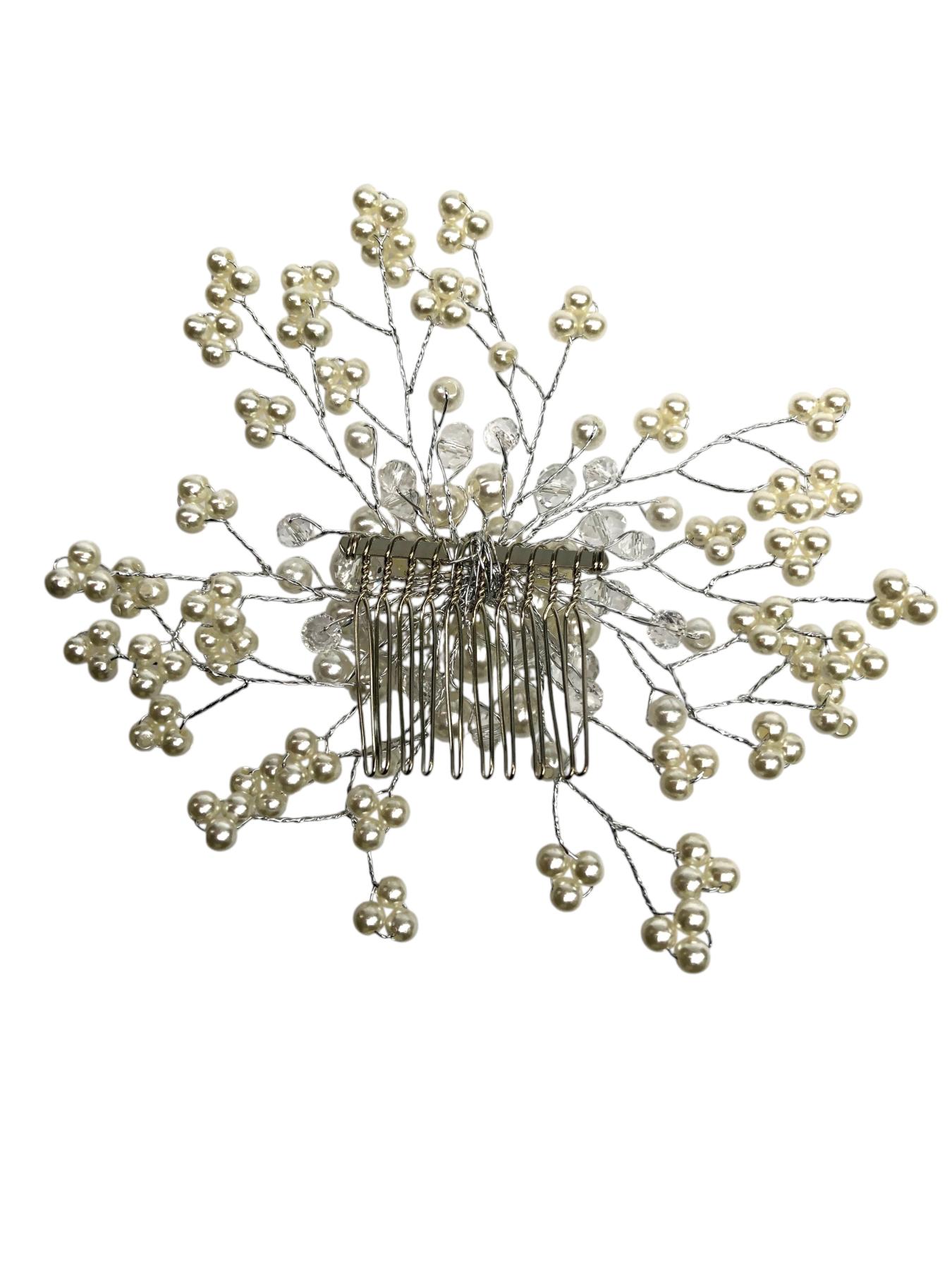 Haarspange Brautschmuck mit Perlen