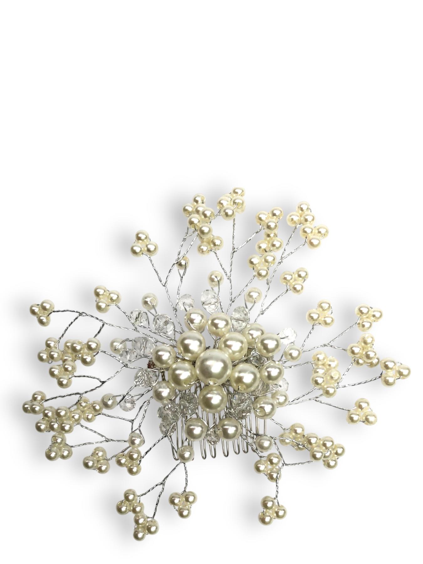 Haarspange Brautschmuck mit Perlen