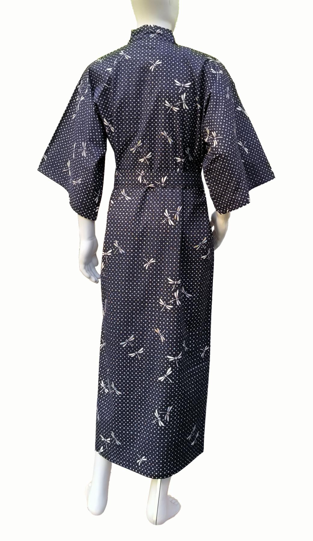 Gefütterter Herren Kimono Libelle - hinten