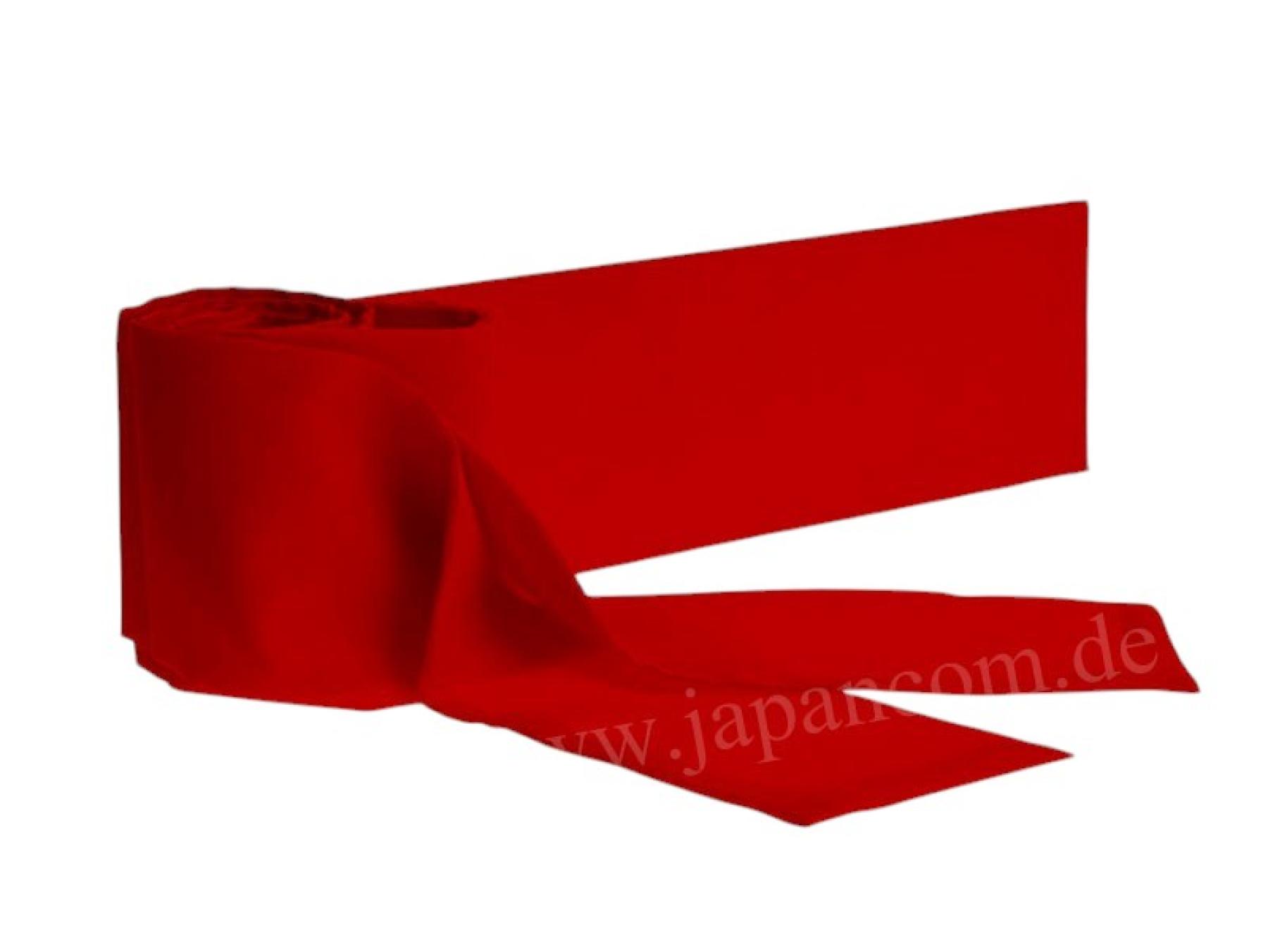 Roter Kimonogürtel für Damen und Herren aus Japan