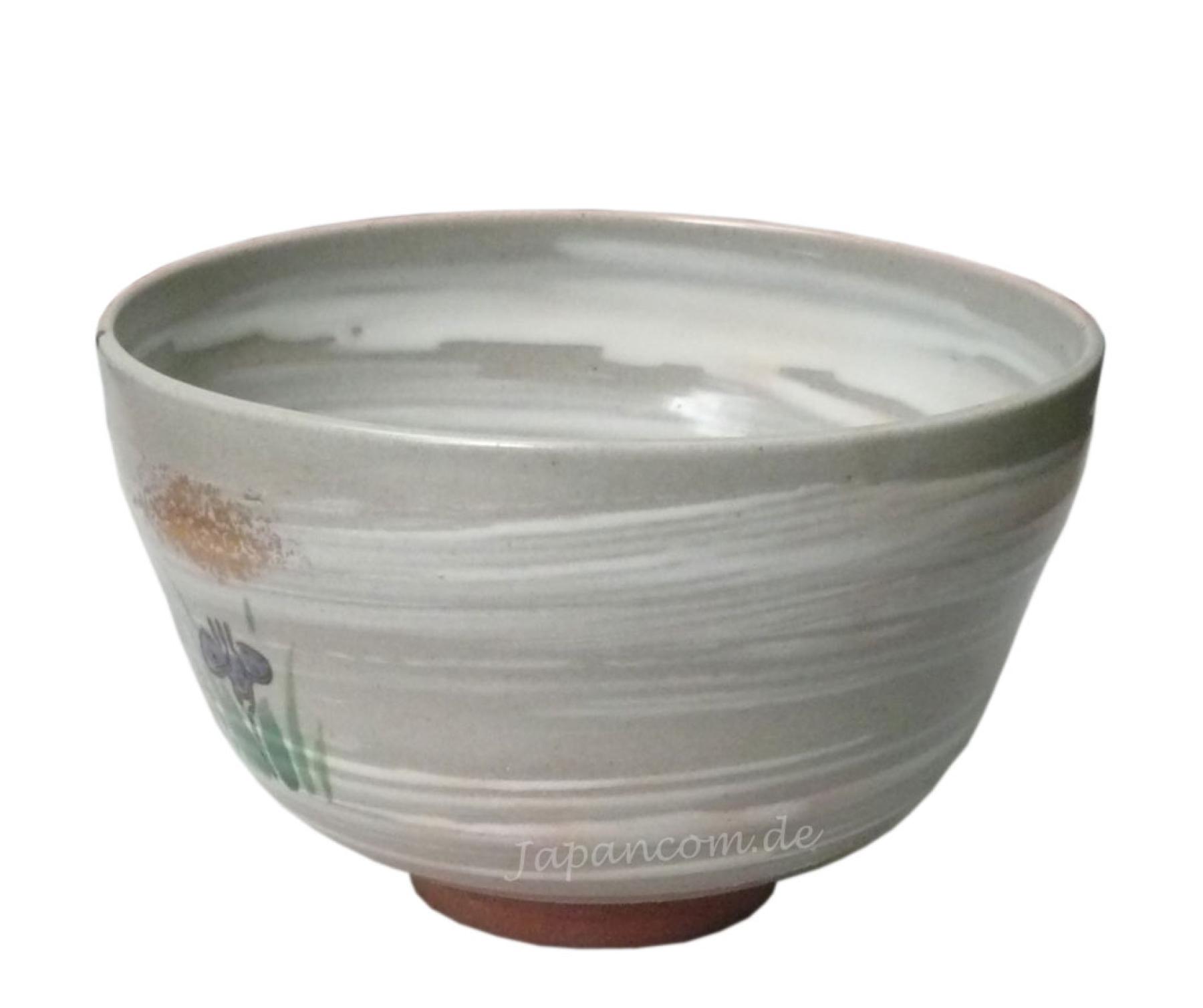 Matcha Schale Ayame im Holzkaten